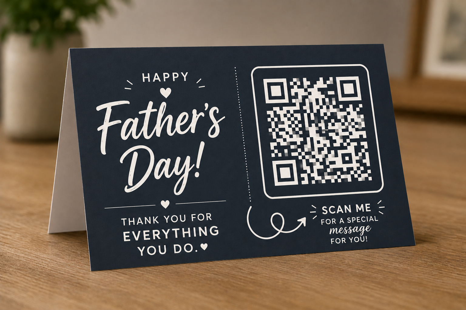 Digital Page + QR Card — Dark